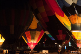 Vernon Winter Carnival balloon lightup.